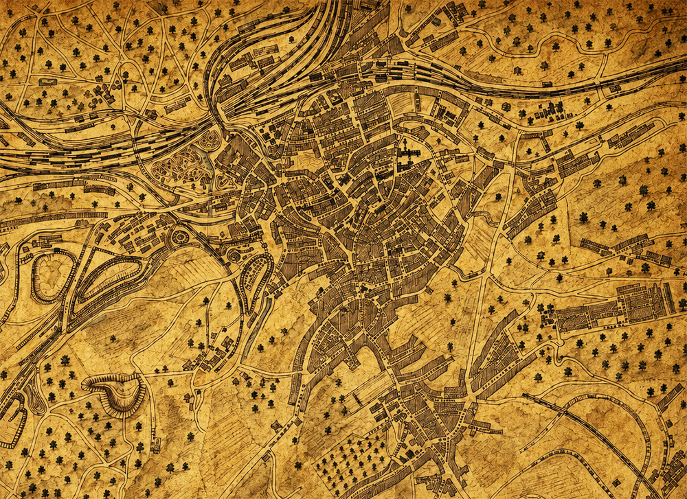 Historische Karte von Neunkirchen